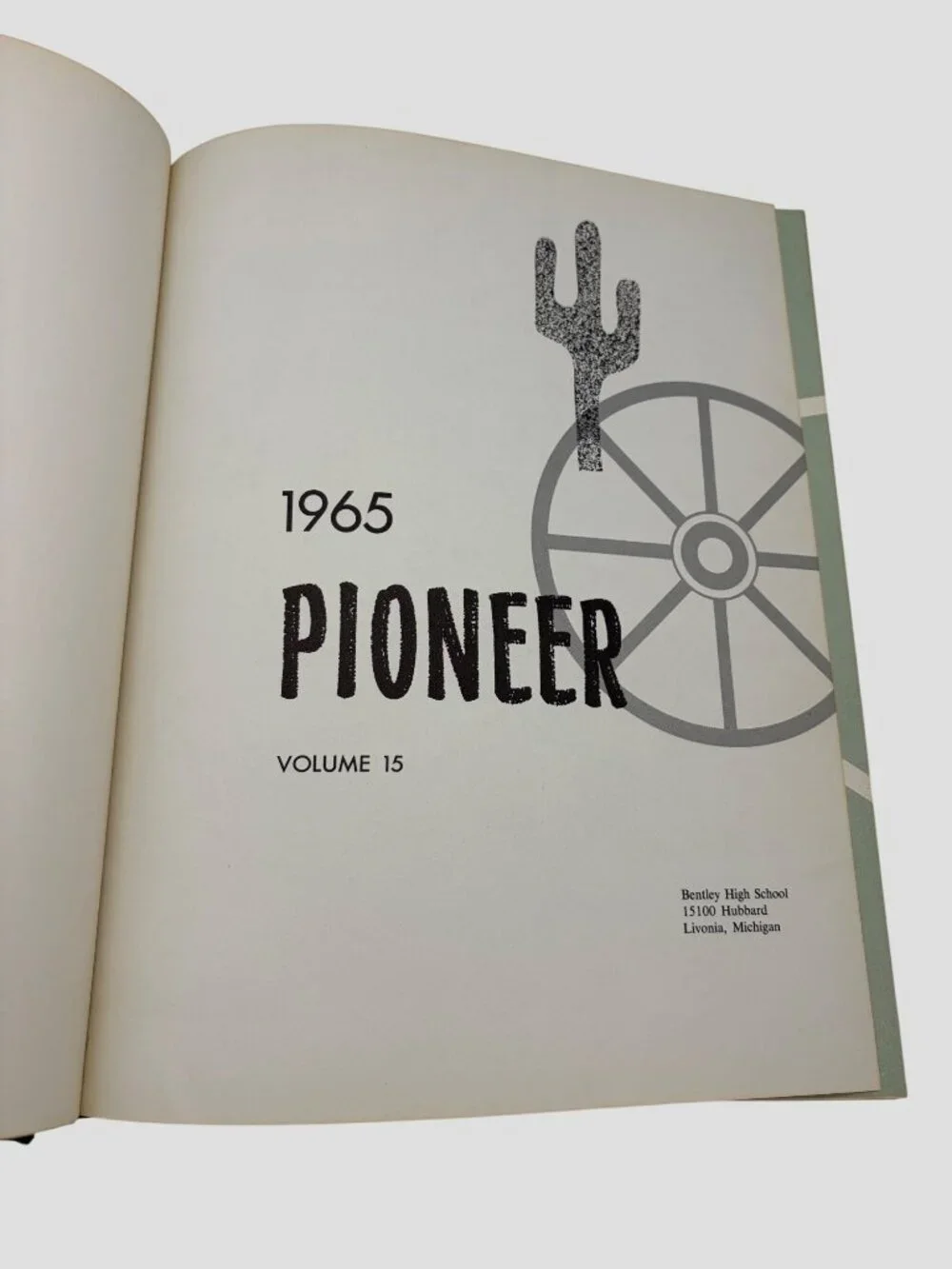 1965 Bentley High School Pioneer Yearbook Livonia Michigan Vintage School Annual